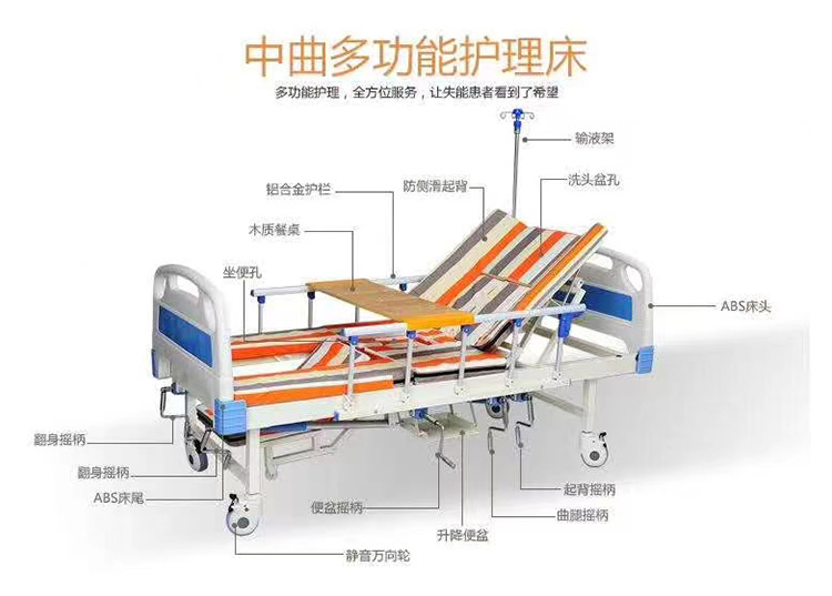 中曲多功能护理床